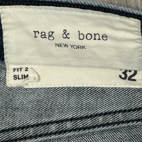 LIKE NEW! Men's Rag & Bone Jar Distressed Stretch Jeans SLIM Fit 2 - 32/30 - Picture 5 of 12